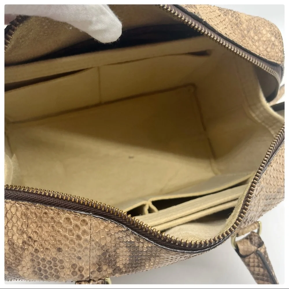 J&M DAVIDSON Python Boston Bag - Picture 17 of 17